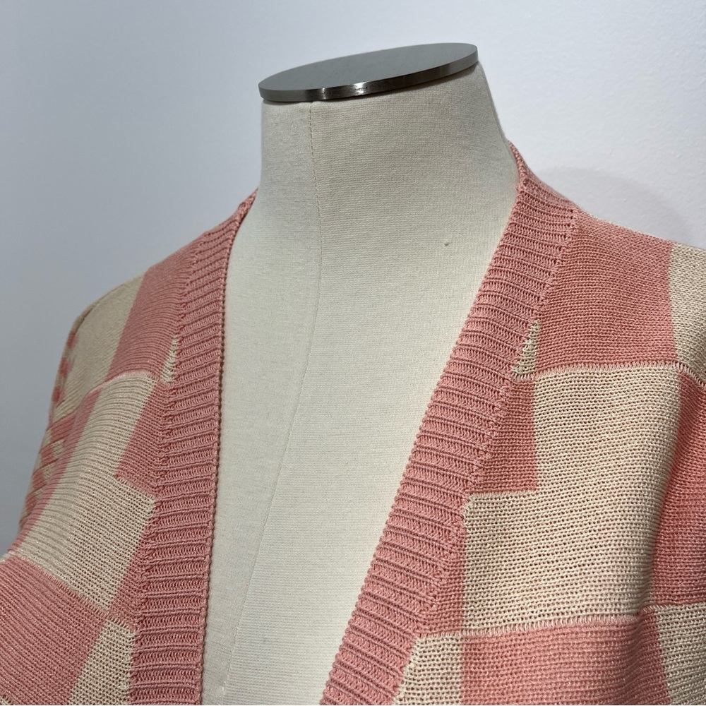 Relaxed Fit Spring Pink Checkered Statement Barbi… - image 6